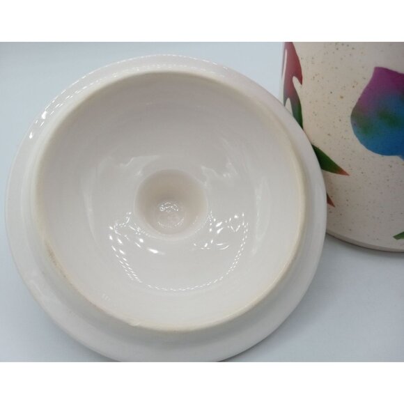 Candle Holder Lidded Hallmark Autumn Leaves Vanilla Jar Y2K Vintage 6 Inches - Picture 13 of 16